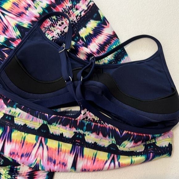 Athleta Shorebreak Athletc/Swim Racer Back Ikat Print Dress Built in Bra Sz S - Picture 8 of 10